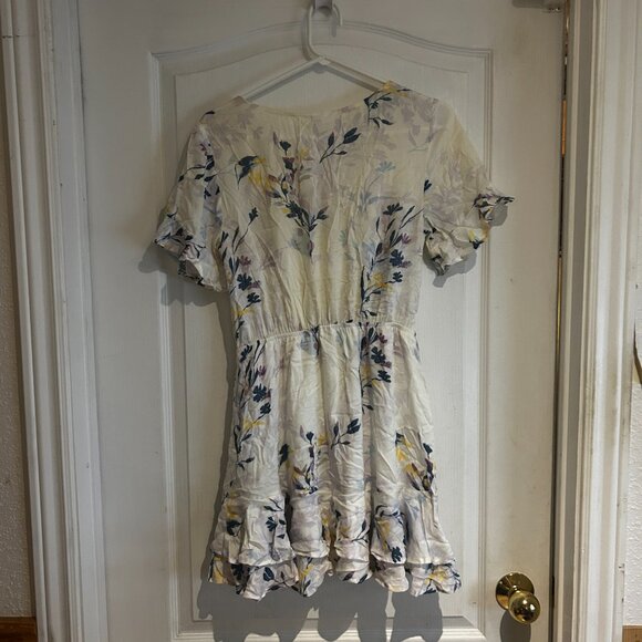 Gentle Fawn Floral Wrap-Style Mini Dress – Size S - Picture 3 of 3